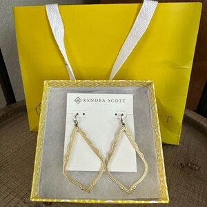 Kendra Scott Gold Statement Earrings